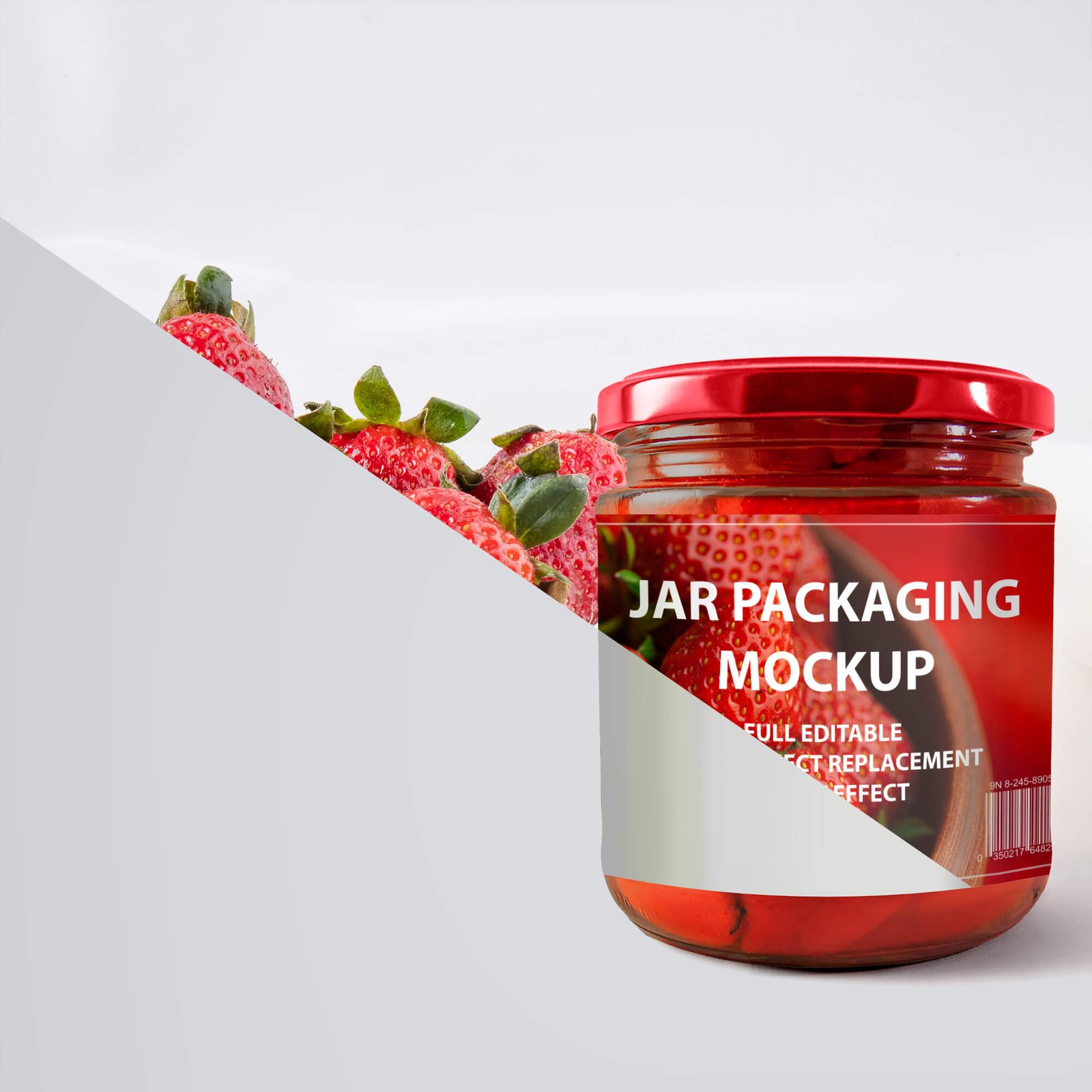 Editable Free Jar Packaging Mockup PSD Template