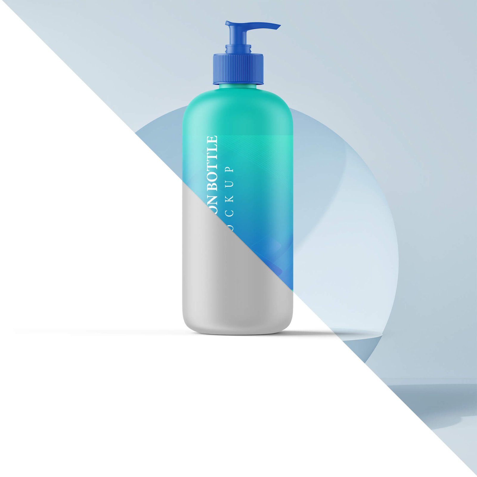 Editable Free Lotion Bottle Mockup PSD Template