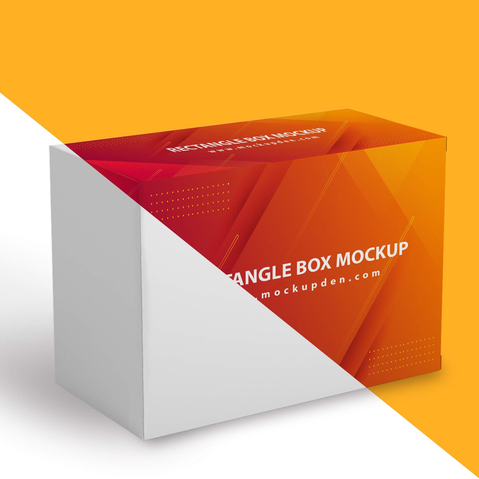 Editable Free Rectangle Box Mockup PSD Template