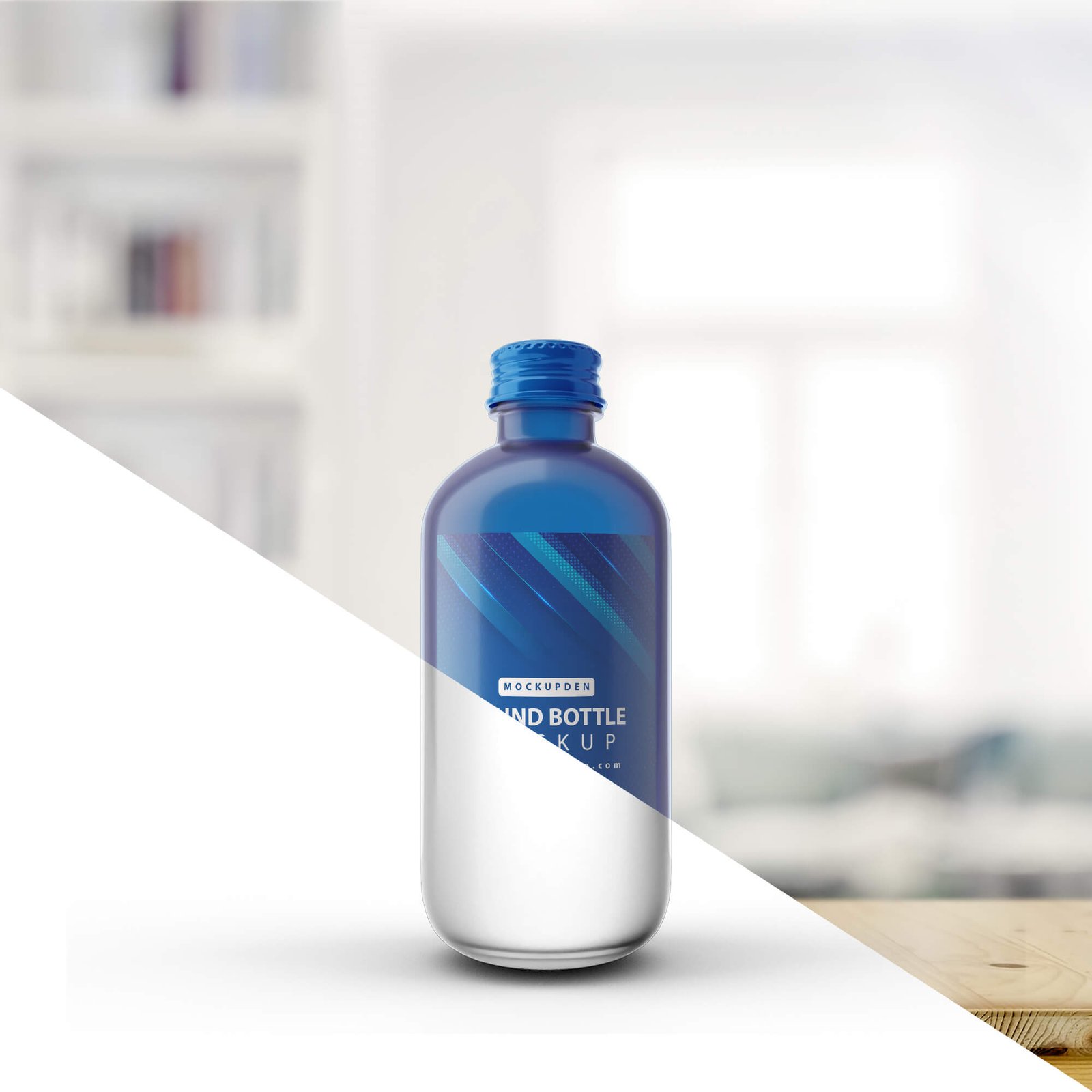 Editable Free Round Bottle Mockup PSD Template (1)