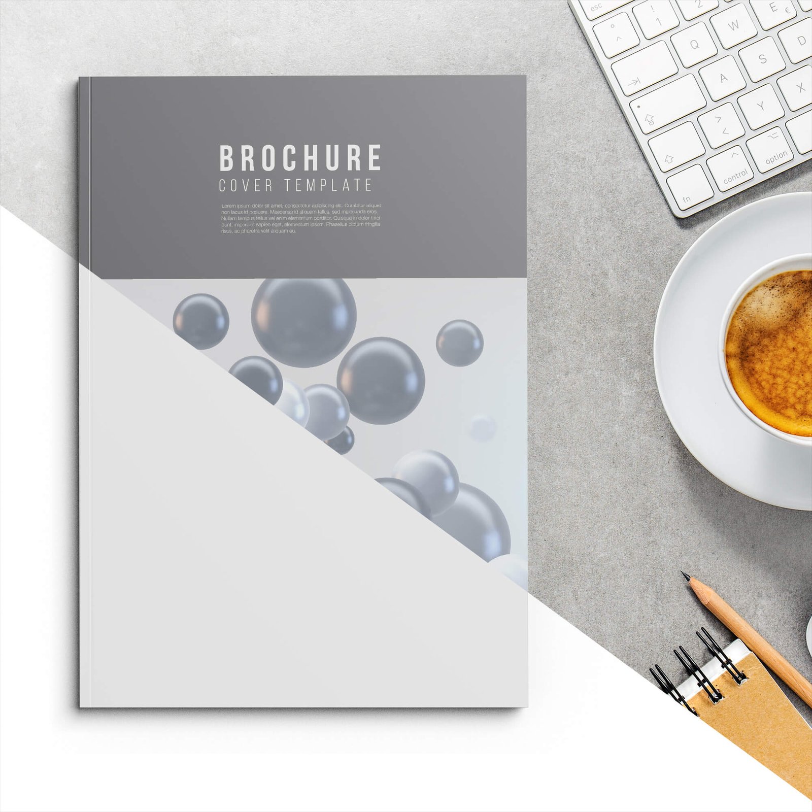 Editable Free Soft Cover Mockup PSD Template