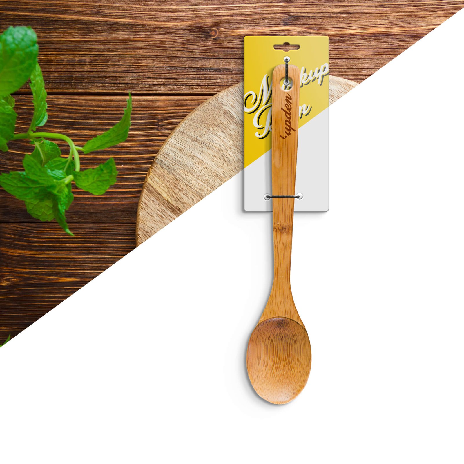 Editable Free Spoon Mockup PSD Template