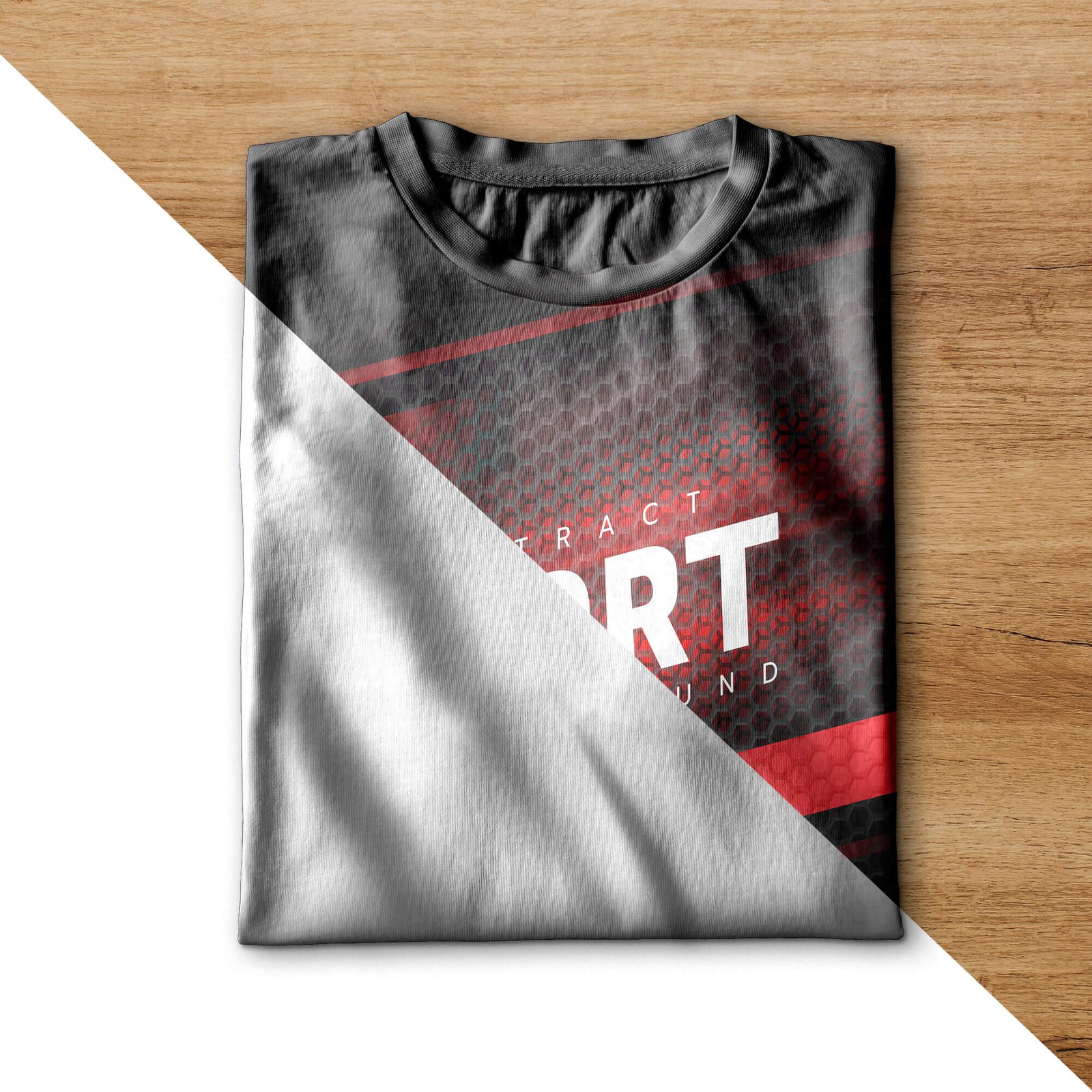 Editable Free Sports T Shirt Mockup PSD Template