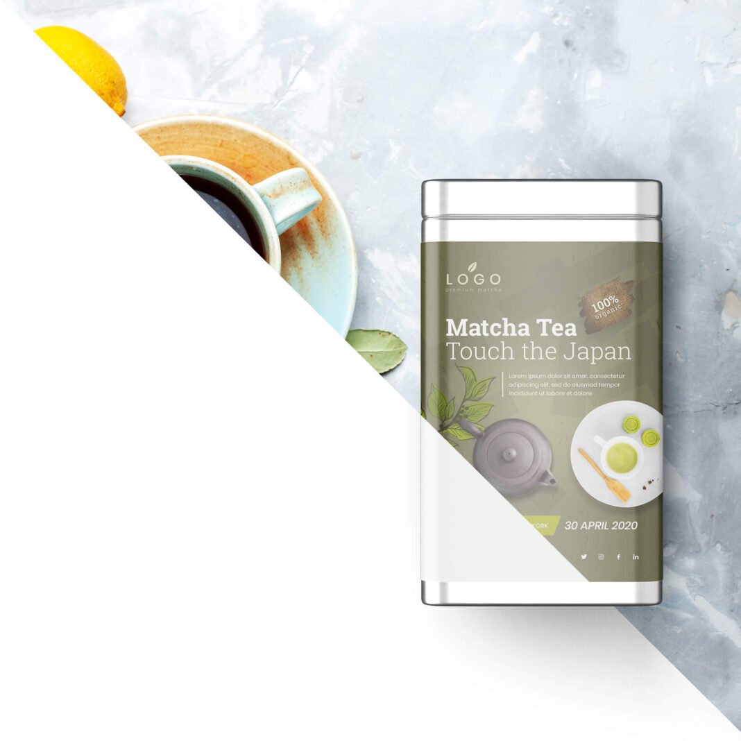 Free Tea Box Mockup PSD Template - Mockup Den