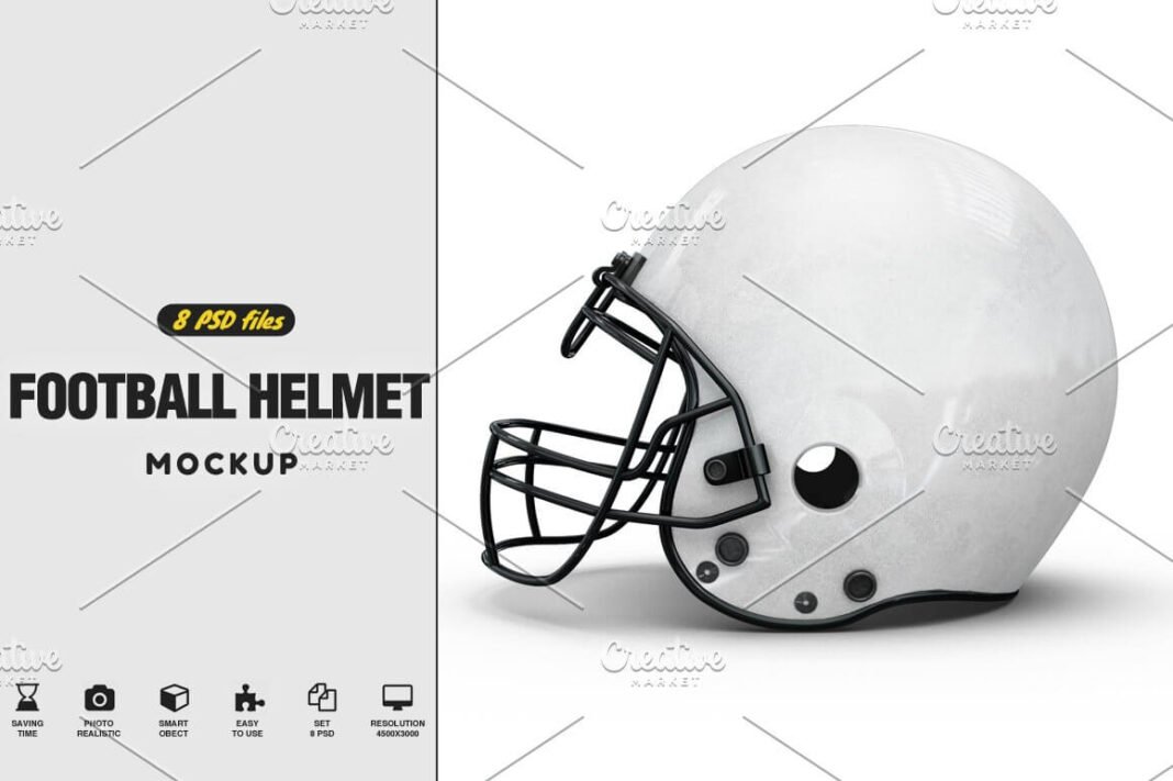 24+ Best Football Helmet Mockup PSD Templates - Mockup Den