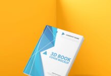 Free Hard Cover Book mockup PSD Template - Mockup Den