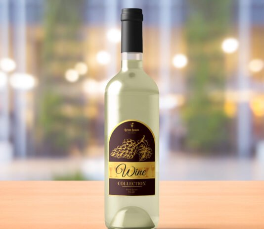 Free Alcohol Bottle Mockup PSD Template