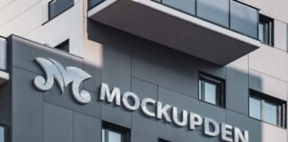 Free Building Mockup PSD Template