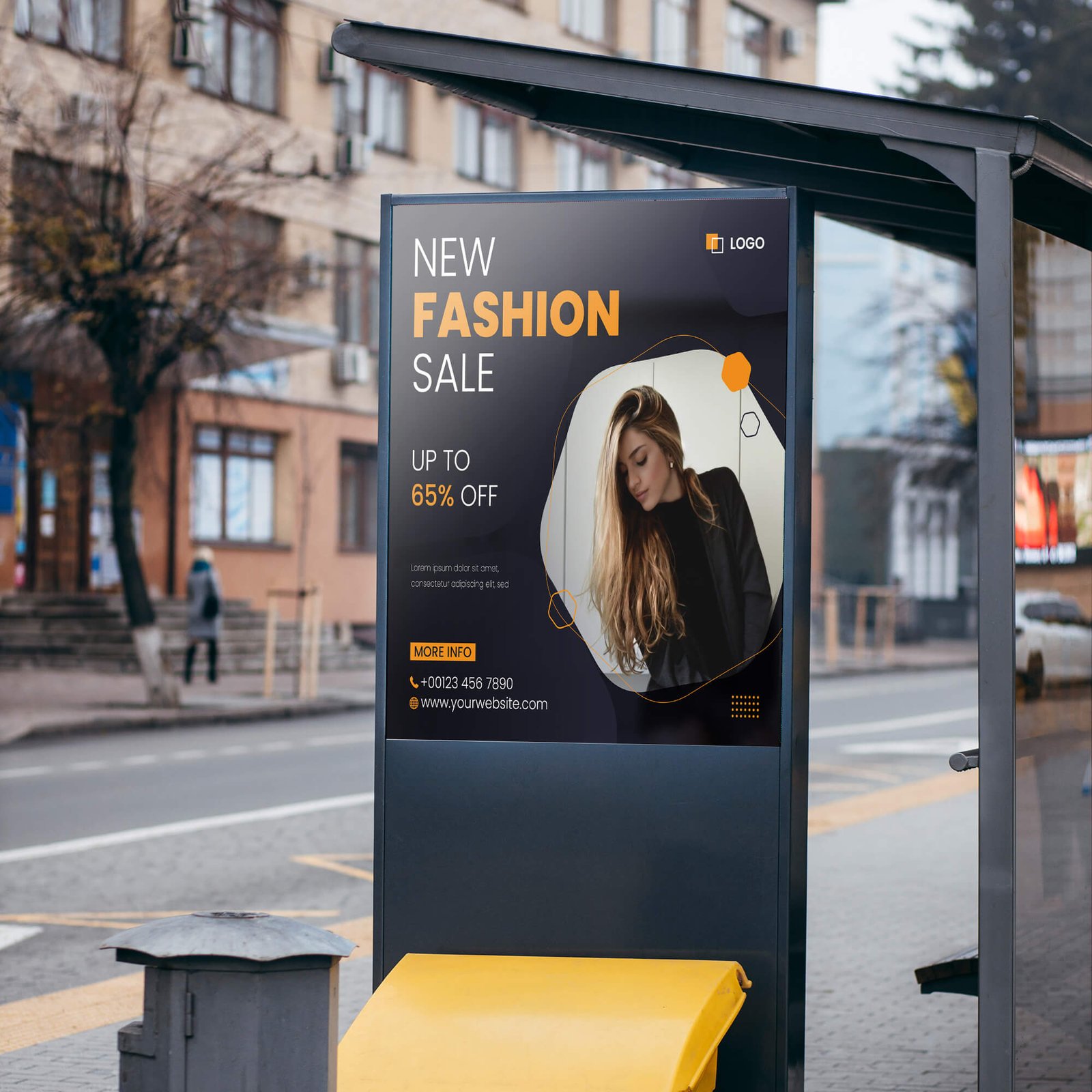 Free Bus Shelter Mockup PSD Template (1)