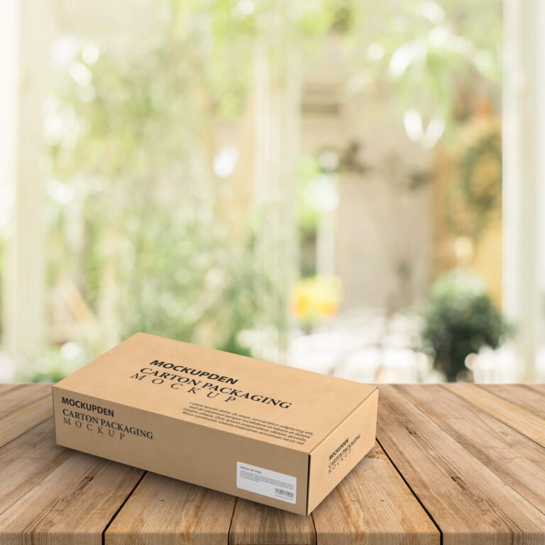 Free Carton Packaging Mockup PSD Template