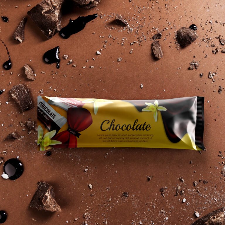Free Chocolate Packaging Mockup PSD Template