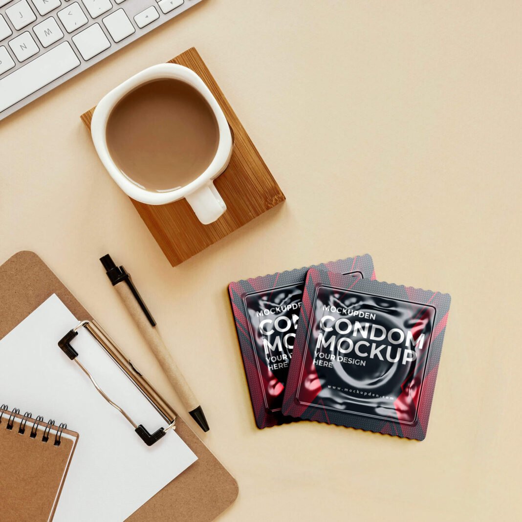 Free Condom Mockup PSD Template - Mockup Den