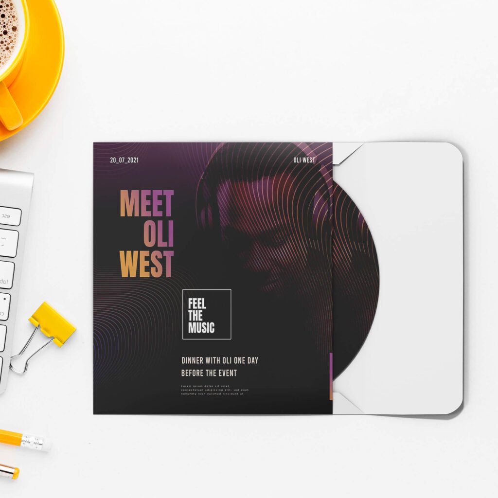 Free DVD Cover Mockup PSD Template - Mockup Den