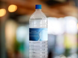 Free Mineral Water Bottle Mockup PSD Template