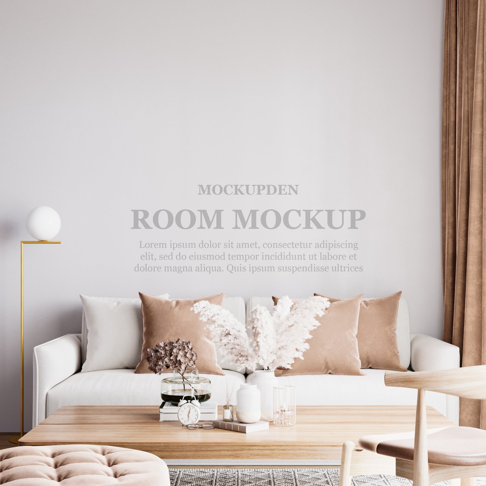 Free Room Mockup PSD Template