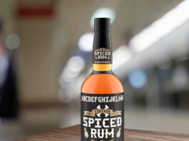 Free Rum Bottle Mockup PSD Template