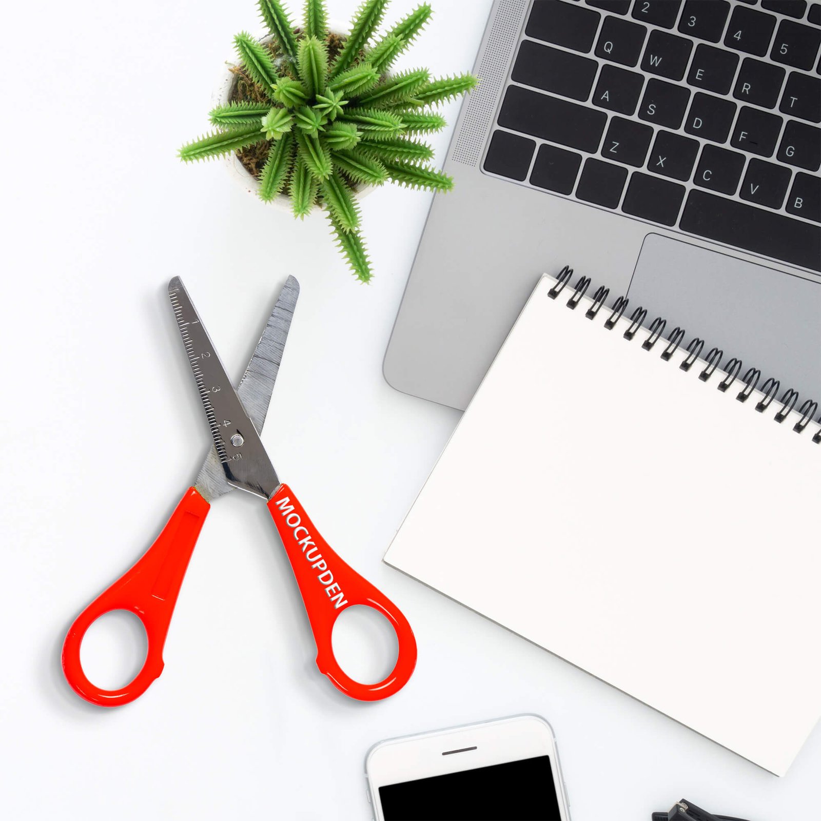 Free Scissors Mockup PSD Template