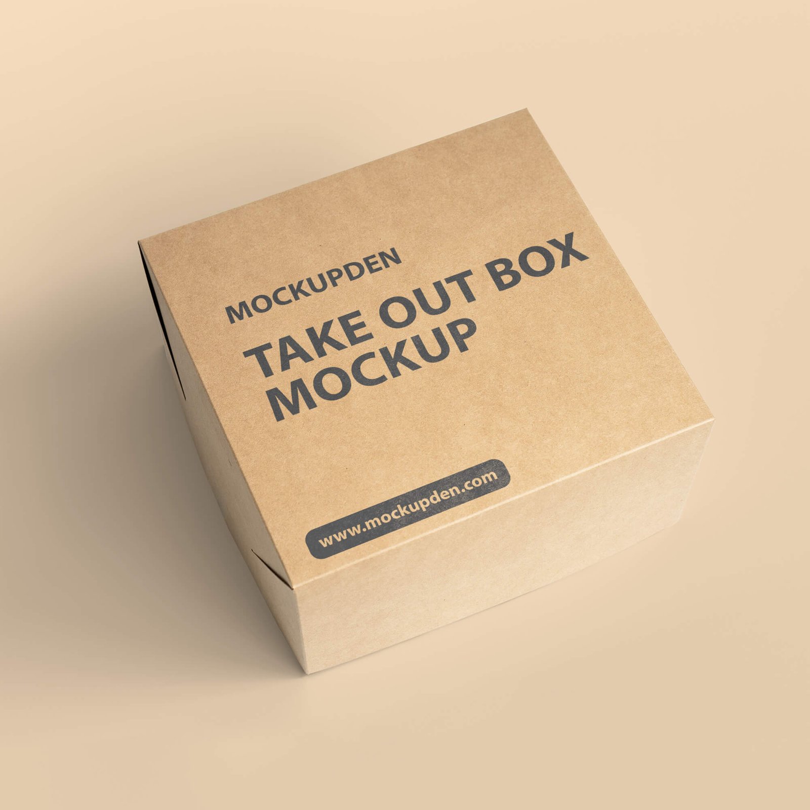 Free Take Out Box Mockup PSD Template