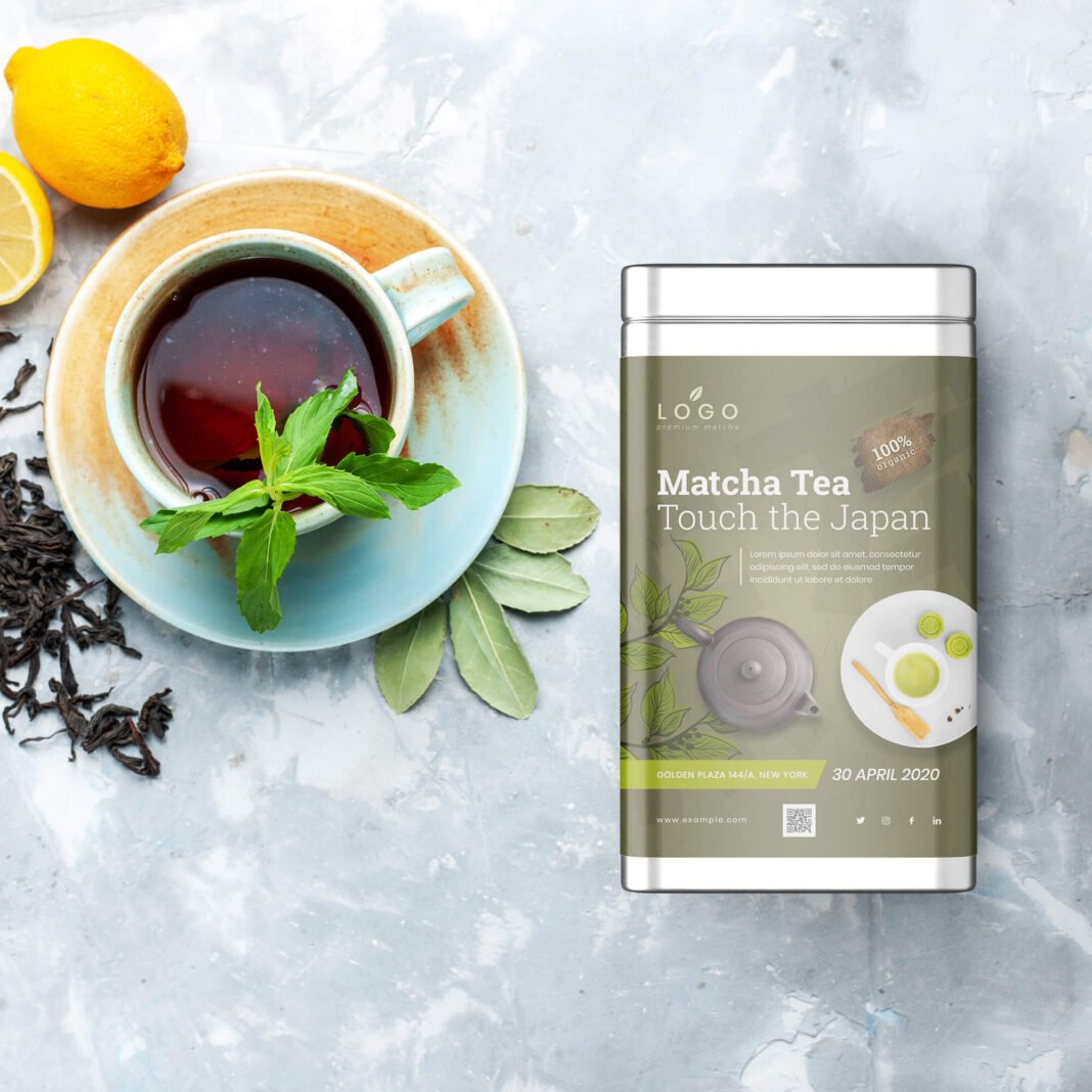 Free Tea Box Mockup PSD Template - Mockup Den