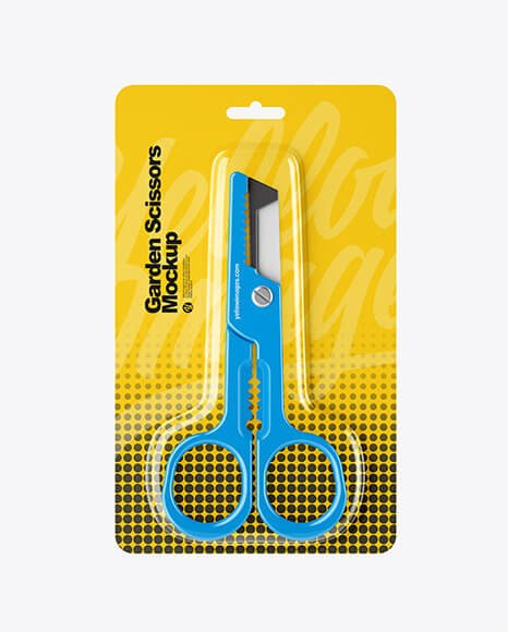 Garden Scissors Mockup -Front View