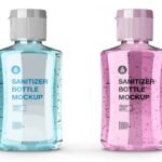 Glossy Hand Sanitizer Bottle Mockup