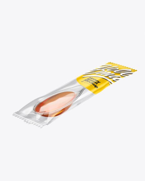 Honey Spoon in Sachet Mockup (1)