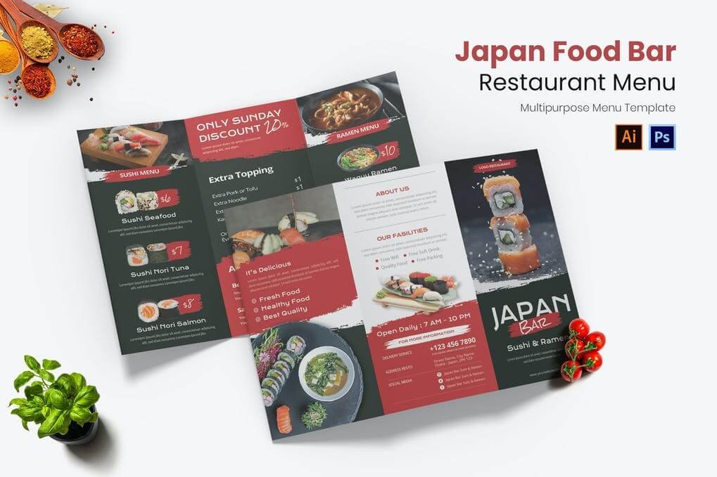 Japan Food Bar Restaurant Menu