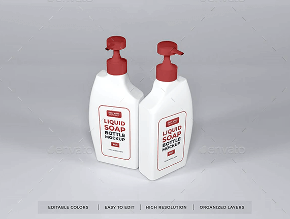 Liquid Soap Bottle Mockup Template Vol 2
