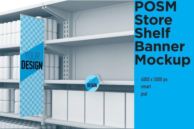 20+ Diversified List of Shelf Mockup PSD Templates - Mockup Den