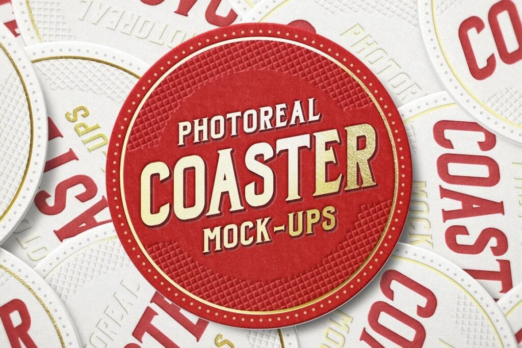 25+ Best Beer Mat Mockup Templates Mockup Den