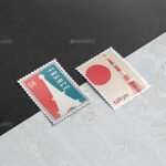 Postage Stamps Mock Up