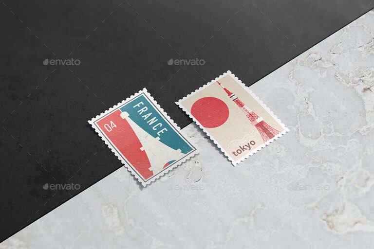 32+ Best Postage Stamp Mockup PSD Templates