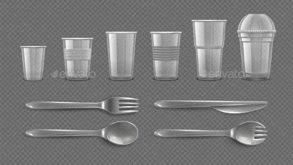 Realistic Disposable Tableware