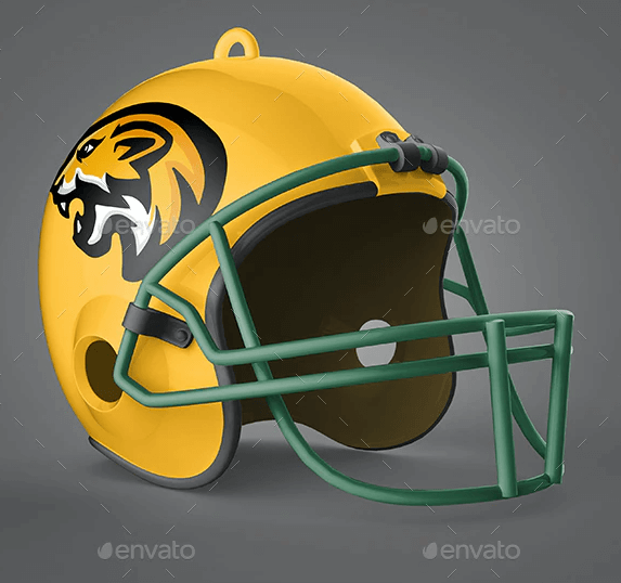 Realistic Football helmet Mockup (1)