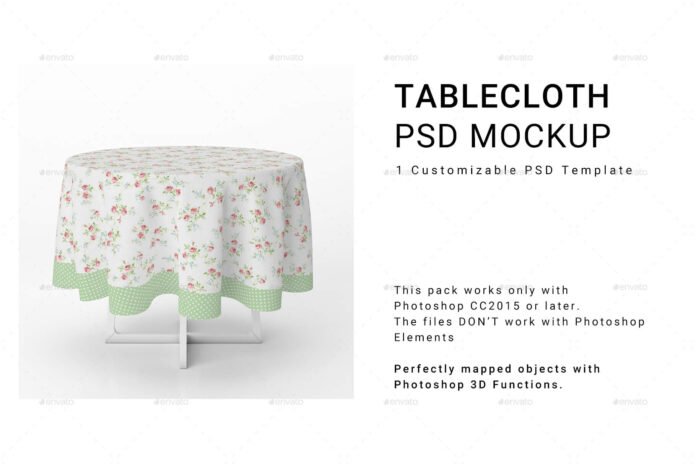 Download 24+ Best Tablecloth Mockup PSD Templates - Mockup Den