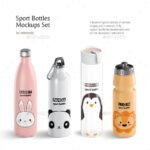 Sport Bottles Mockups Set