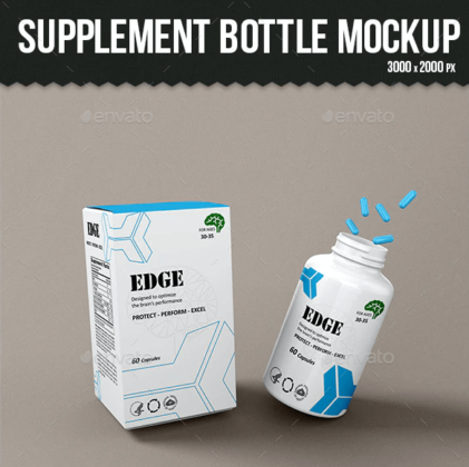 22+Best Supplement Bottle Mockup PSD Templates (FREE& Premium)
