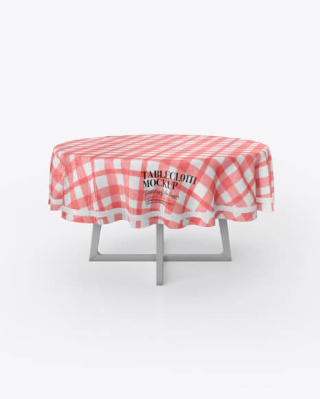Tablecloth on Table Mockup (1)