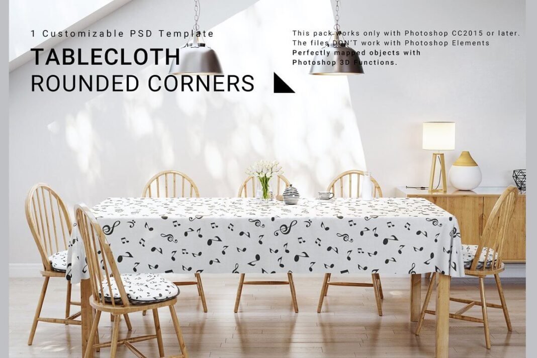 Download 24+ Best Tablecloth Mockup PSD Templates - Mockup Den