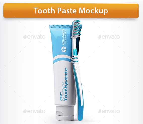 Tooth Paste Psd Mockup