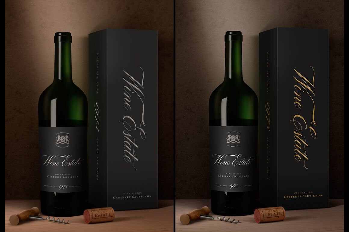 Wine Packaging Mock-Up