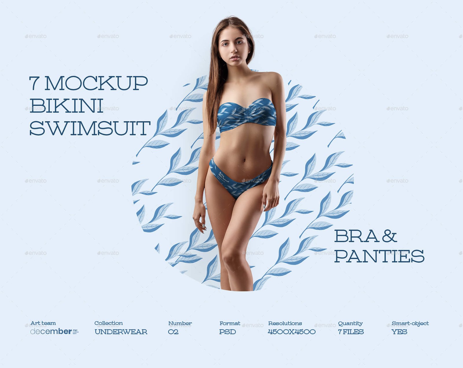 7 Mockups Bikini Swimsuit