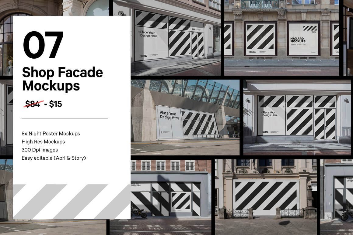 7x Shop Facade Mockup Bundle (1)