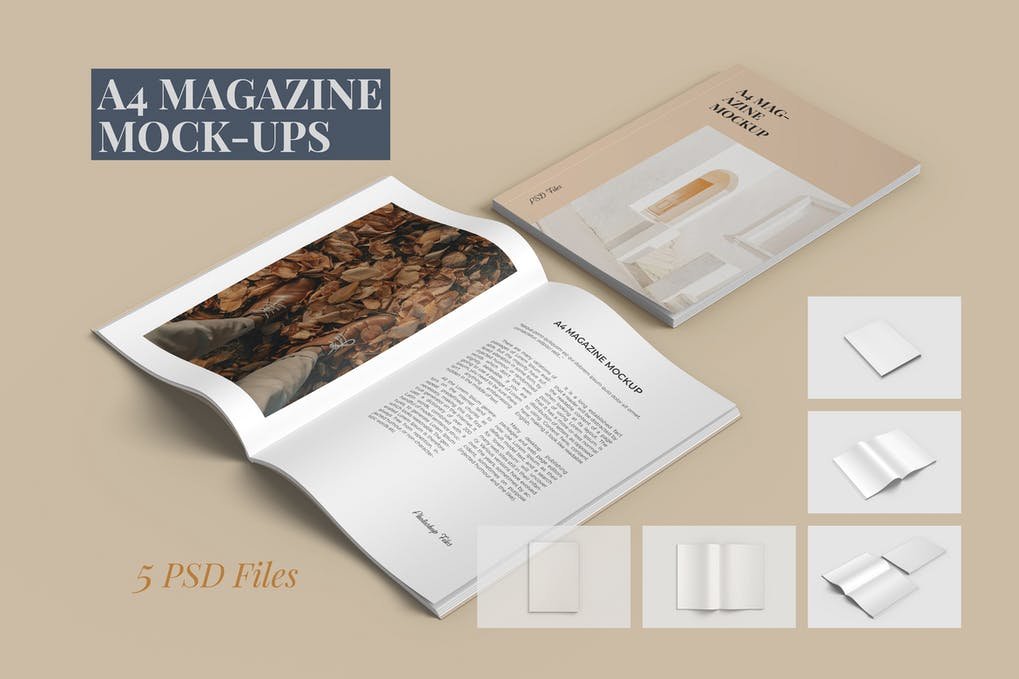 A4 Magazine Mockups (1)