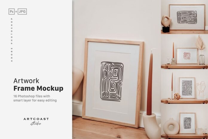 37+ Beautiful Art Frame Mockup PSD Templates - Mockup Den