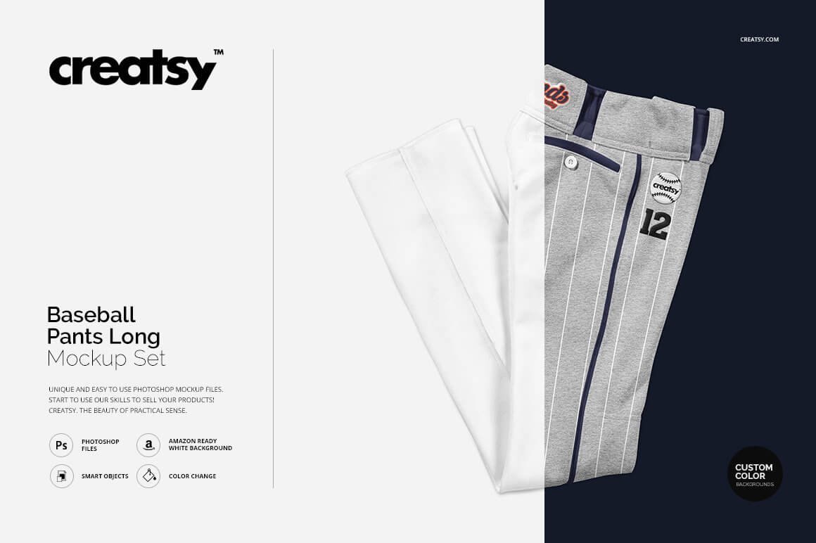 Baseball Pants Long Mockup Set