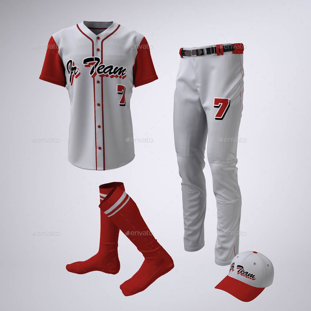 Baseball Team Jerseys and Uniform Mock-up