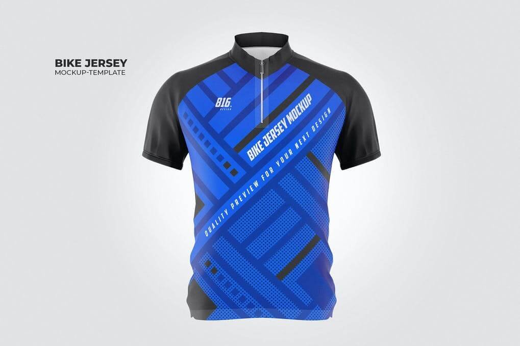 Bike Jersey Mock-Up Template