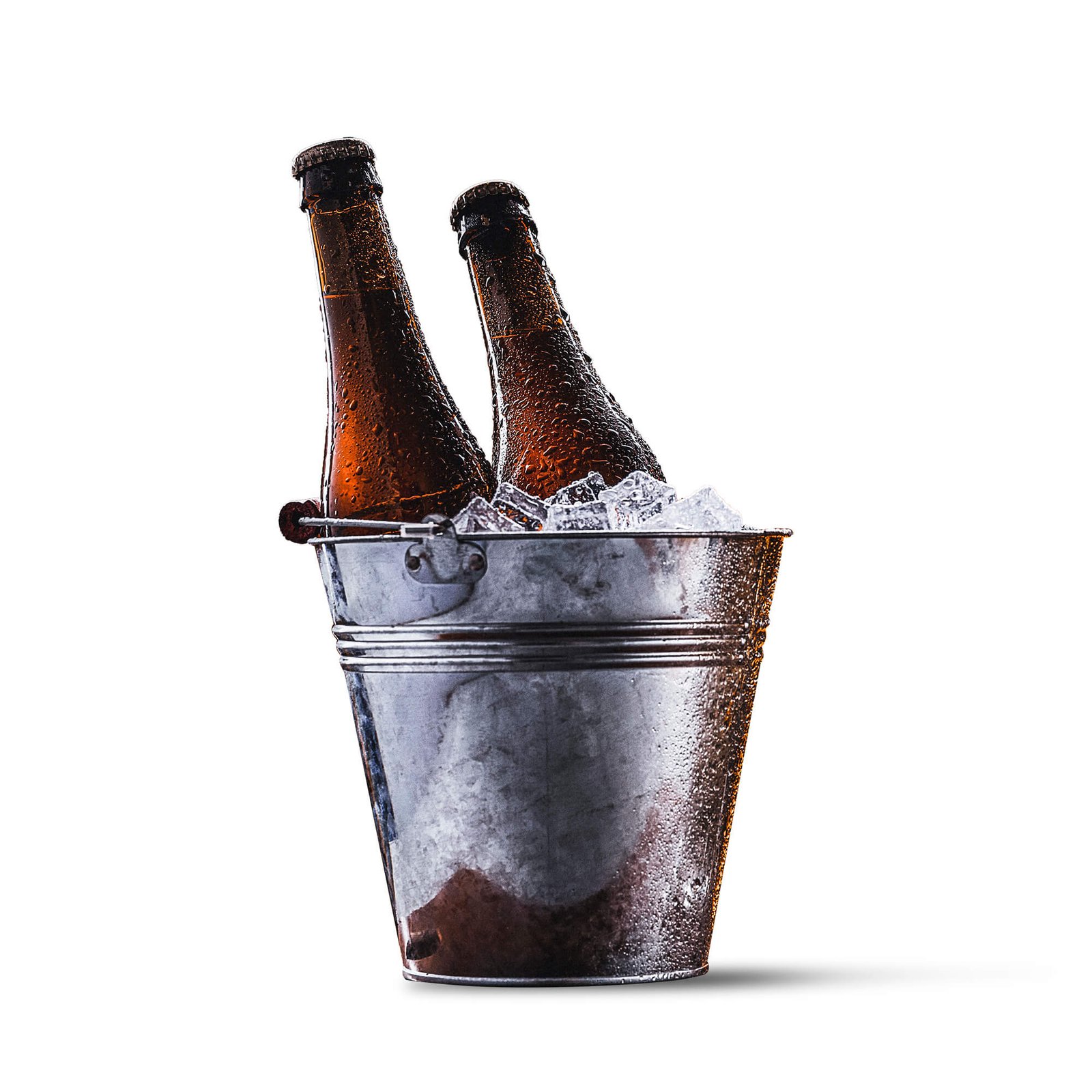 Blank Free Beer Bucket Mockup PSD Template