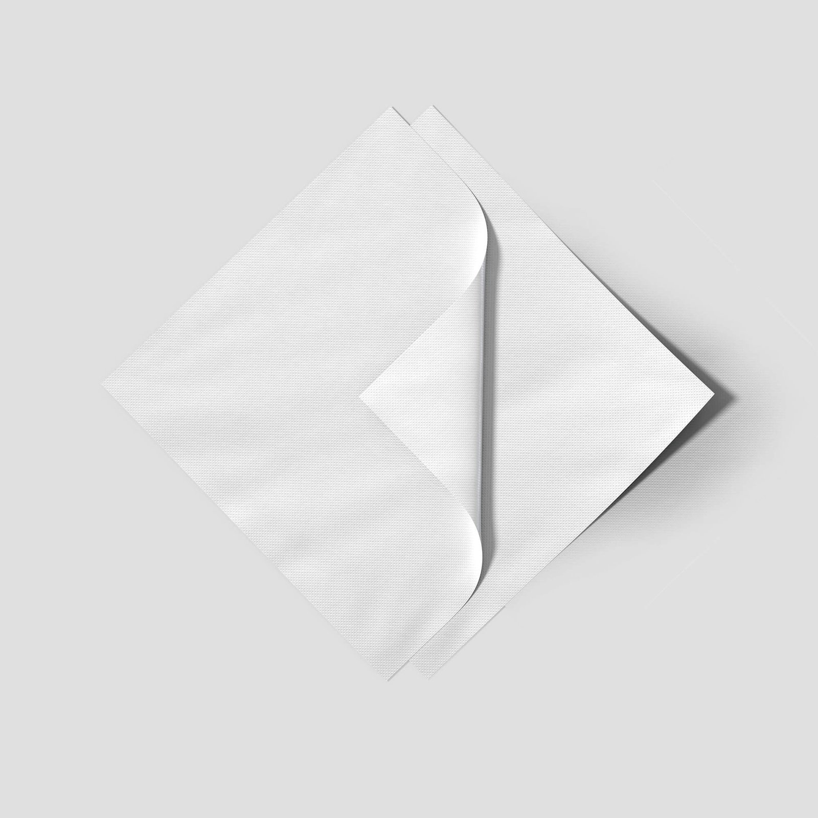 Blank Free Paper Napkin Mockup PSD Template